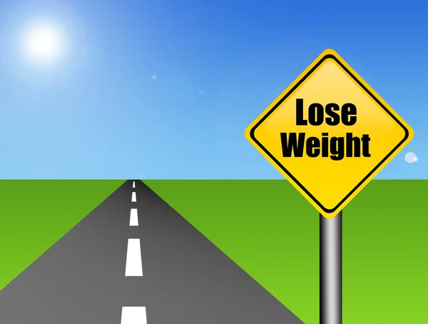 Signaal gewicht verliezen — Stockfoto
