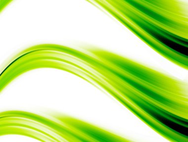 Tree green waves clipart