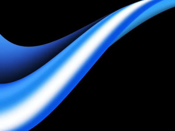 Azul onda preta — Fotografia de Stock