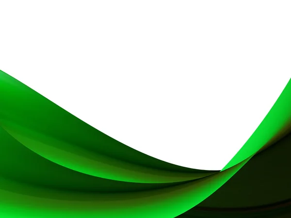 Grüne dynamische Wellen — Stockfoto