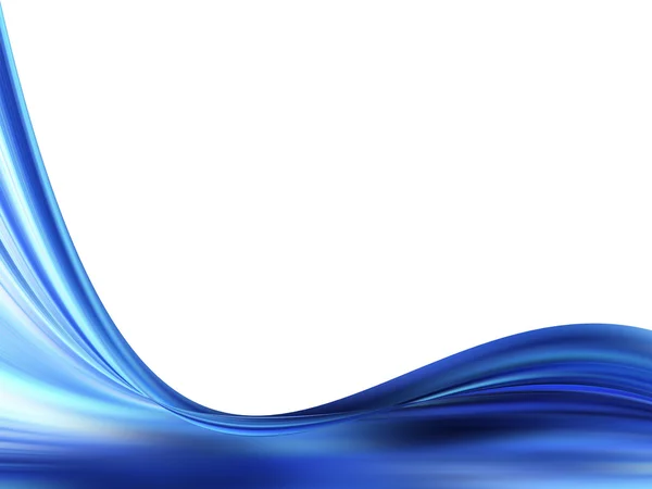 Kék illusztrált hullám — Stock Fotó