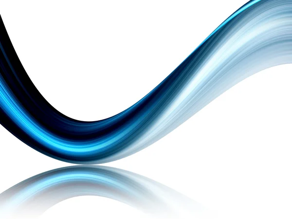 Синие динамические волны — стоковое фото