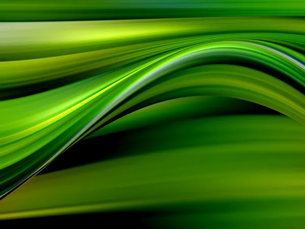 Green and yellow waves — Stock Photo, Image
