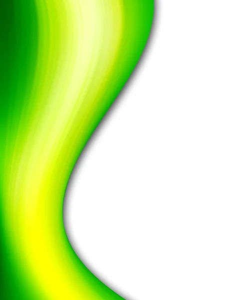 Ilustração ondas verdes — Fotografia de Stock