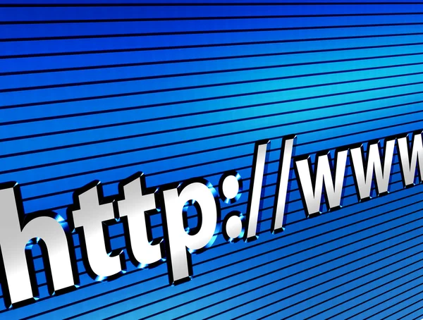 Blue internet — Stock Photo, Image