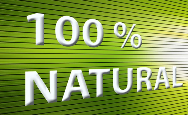 Cent procent natuurlijke — Stockfoto