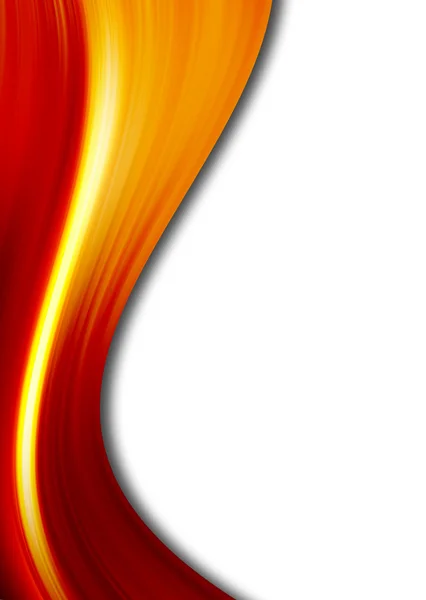 Оранжевая и красная волны — стоковое фото