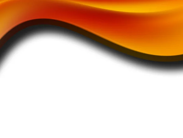 Orange Welle mit Schatten — Stockfoto
