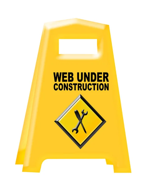 stock image Web under constrution sign