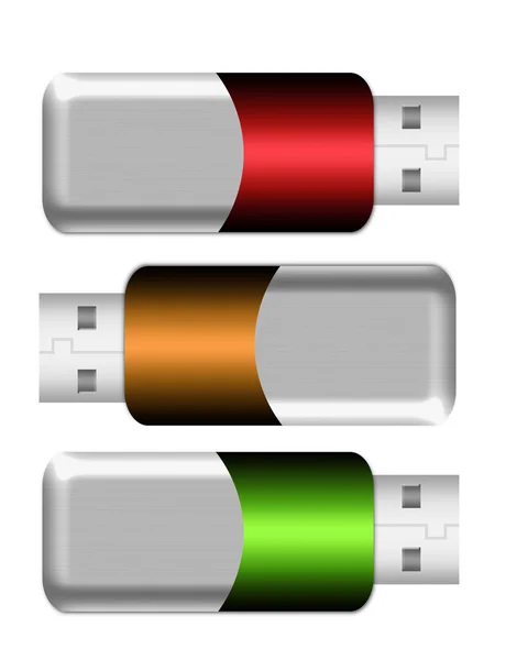 Память USB — стоковое фото