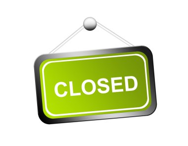 Closed sign clipart