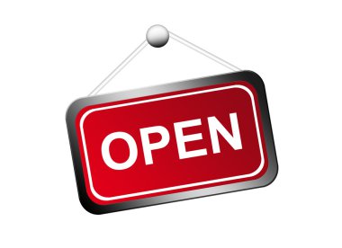 Open sign clipart