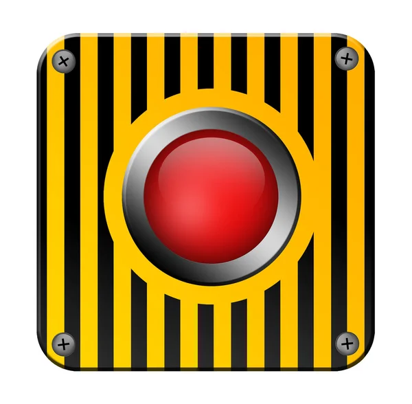赤いボタン — ストック写真