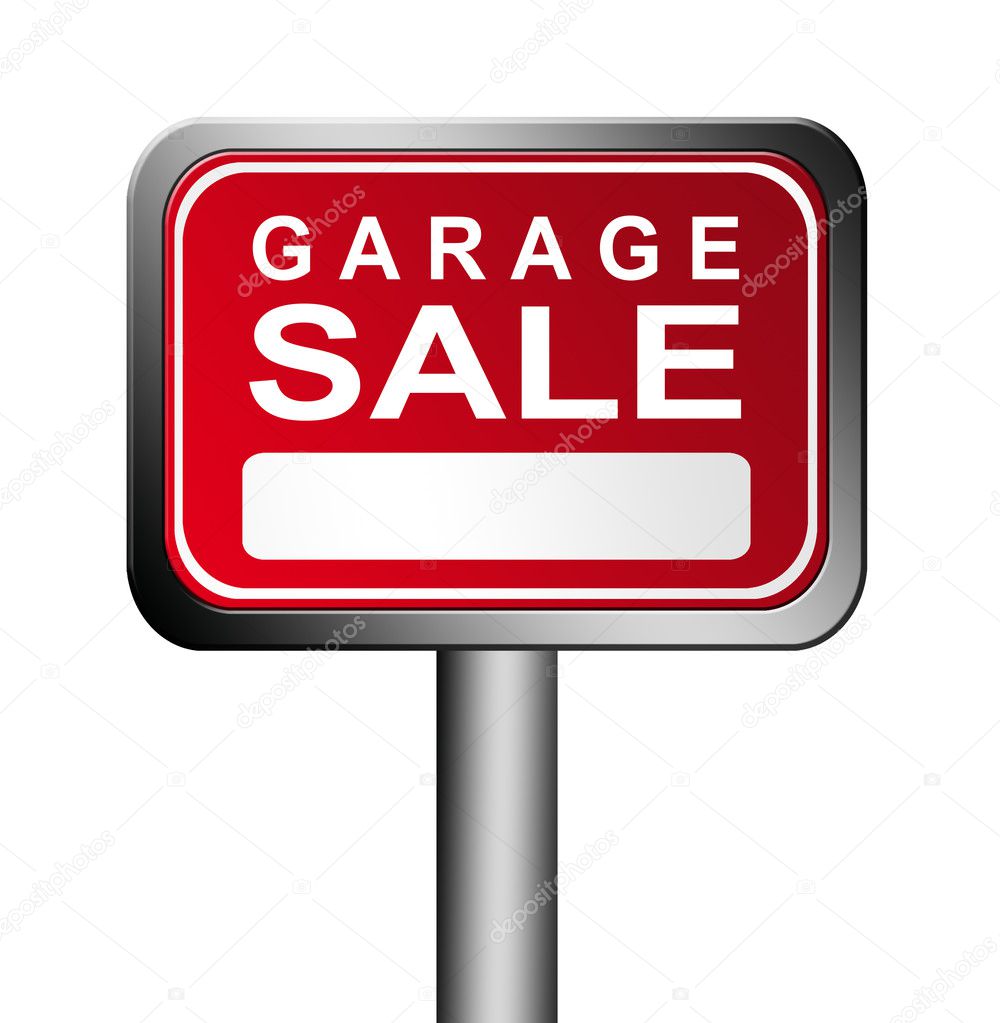 Picture a garage sale sign Garage sale sign — Stock Photo