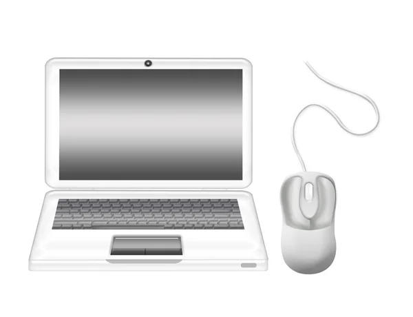 Laptop λευκό — Φωτογραφία Αρχείου