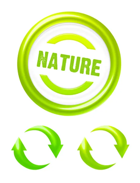 Naturen ikoner — Stockfoto