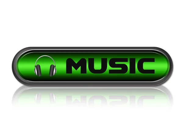 Botão de música — Fotografia de Stock