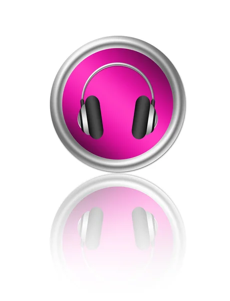 stock image Headphone button