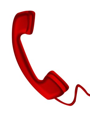 Red phone clipart