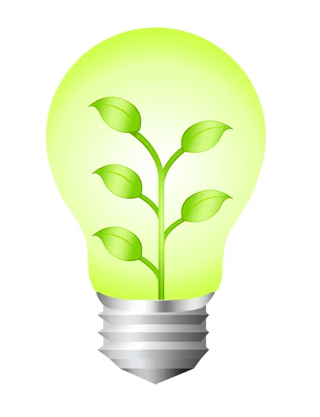 Electric bulb nature — Stock Photo, Image