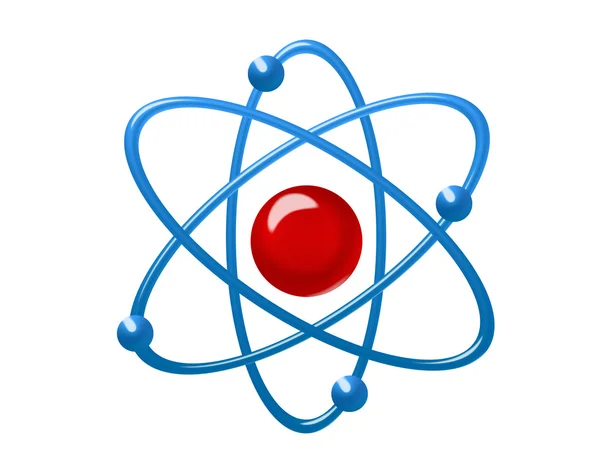 Atom-Illustration — Stockfoto
