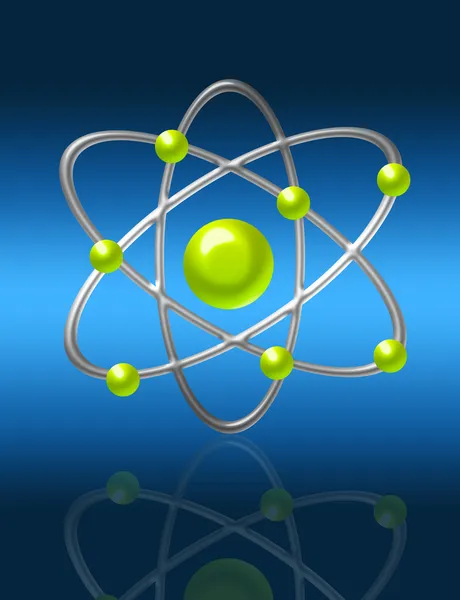 Atom-Illustration — Stockfoto
