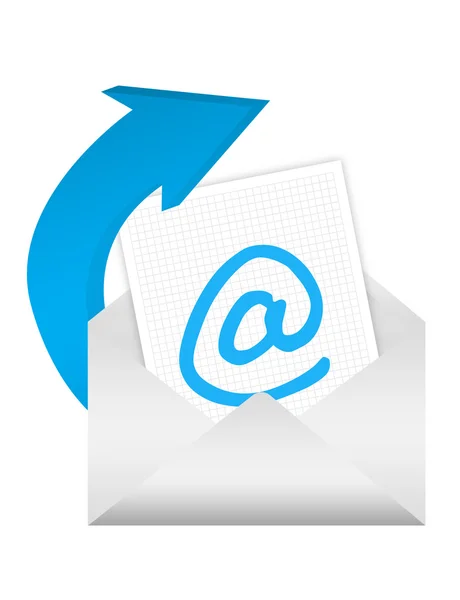 Assinatura de endereço de e-mail — Fotografia de Stock