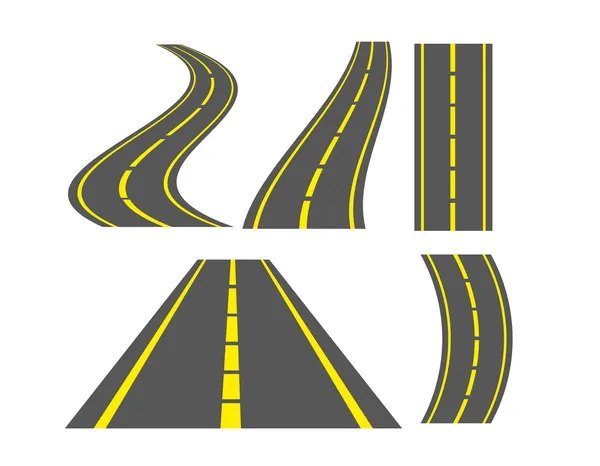 Illustrations de routes — Image vectorielle