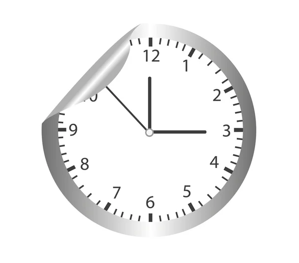 Годинник наклейка — стоковий вектор