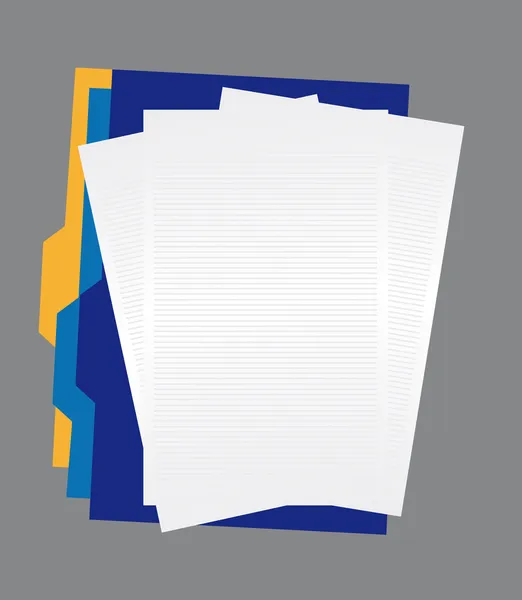 Papiers et dossiers — Image vectorielle