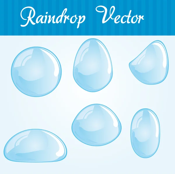 stock vector raindrop vector set