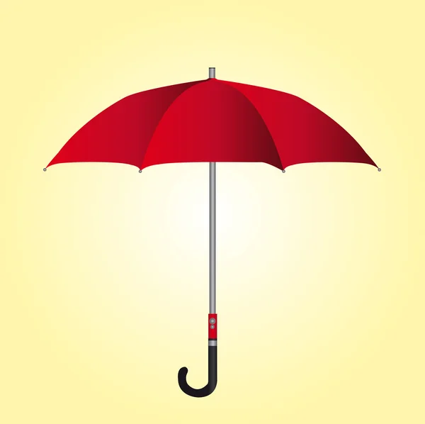 Rött paraply — Stock vektor