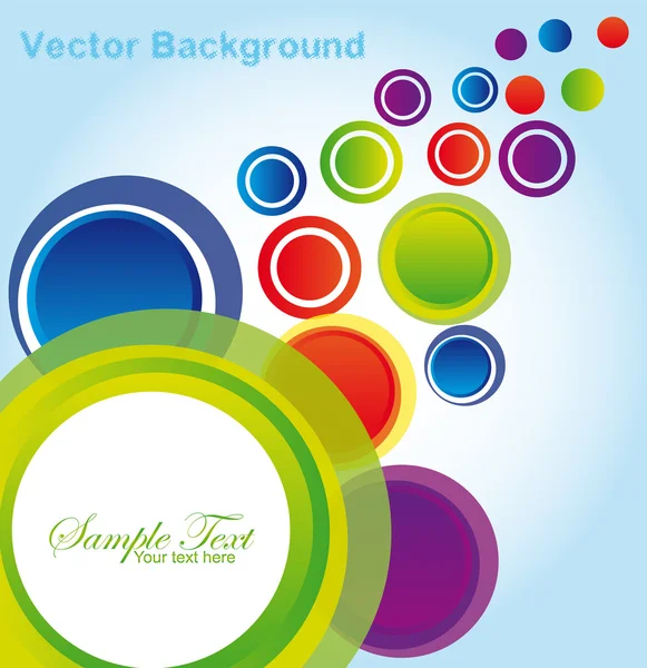 Cercles colorés — Image vectorielle