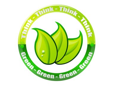 Think green clipart