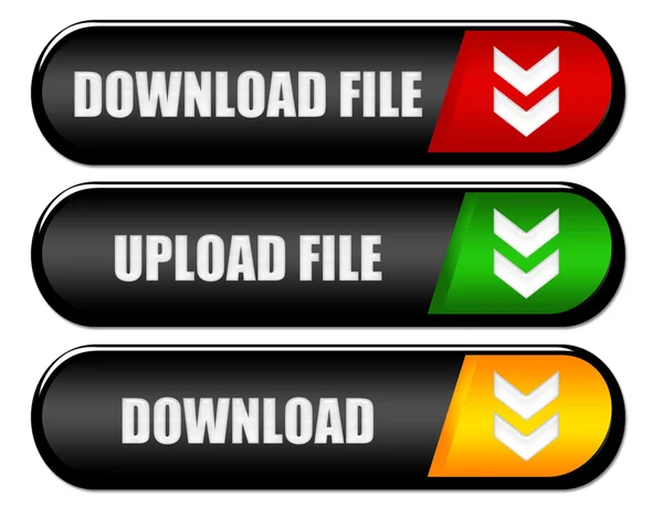 Botões de download — Fotografia de Stock