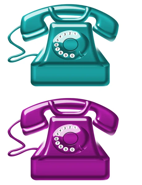 Old telephones — Stock Photo, Image