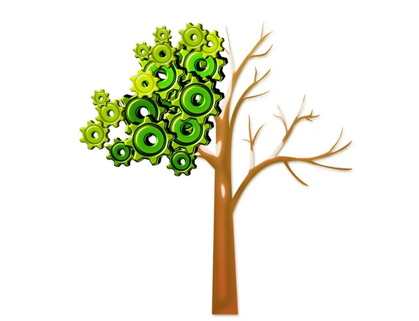 Gears tree — Stock Photo, Image