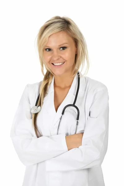 Blond Lady Doctor — Stock Photo, Image