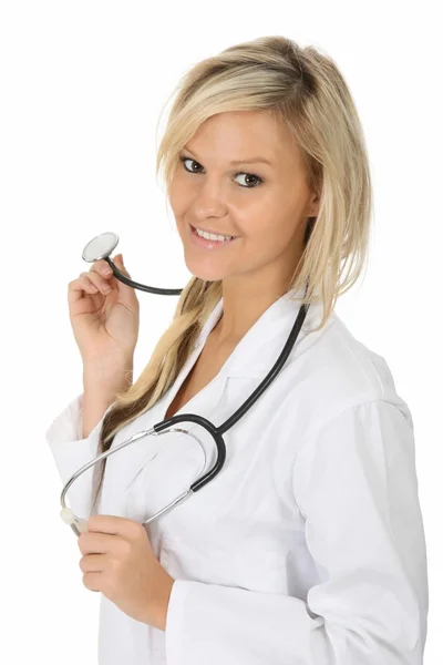 Mulher loira Doutor — Fotografia de Stock