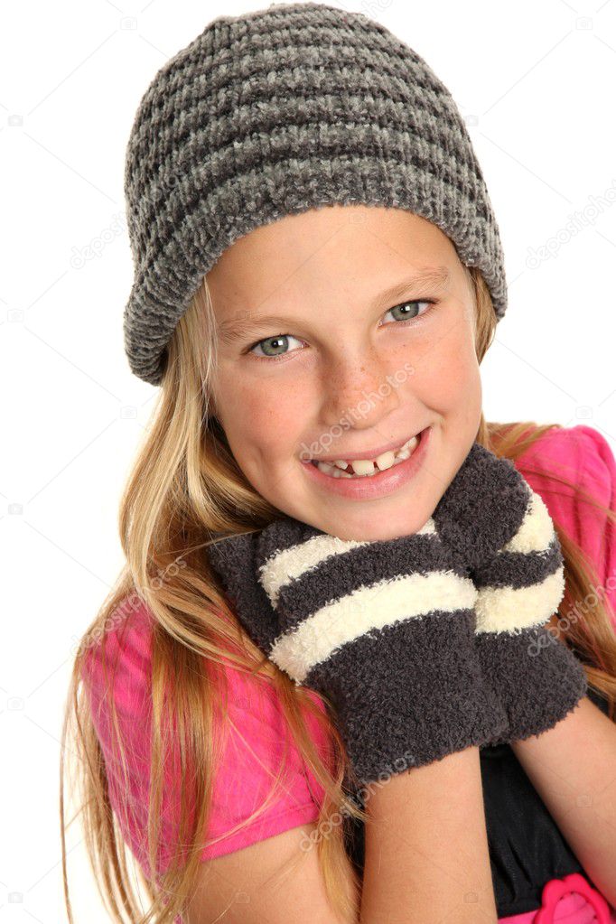 Smiling Kid wearing Gloves ⬇ Stock Photo, Image by © fouroaks 5935041