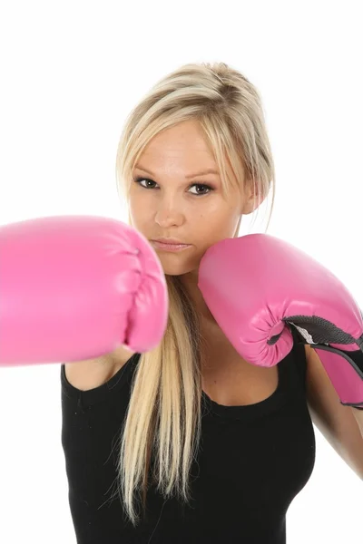 Stock image Beautiful Blond Lady Boxer