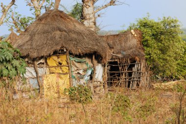 African tribal hut clipart