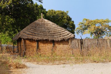 African tribal hut clipart