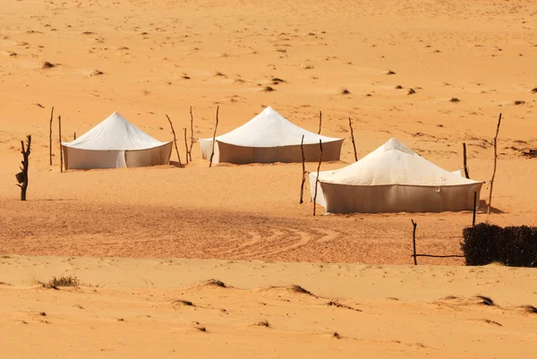 Beduínský tábor — Stock fotografie