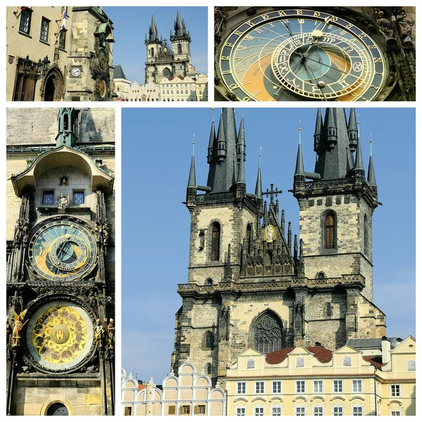 Bekijken van de oude stad vierkante Praag stad — Stockfoto