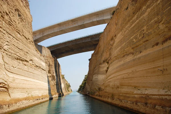 Transporte através do Canal de Corinto — Fotografia de Stock