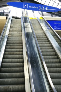 Escalator access clipart