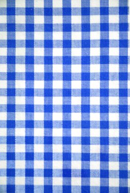 Blue and white tablecloth pattern clipart