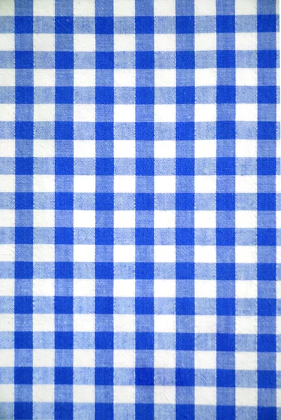 Blue and white tablecloth pattern — Stock Photo, Image