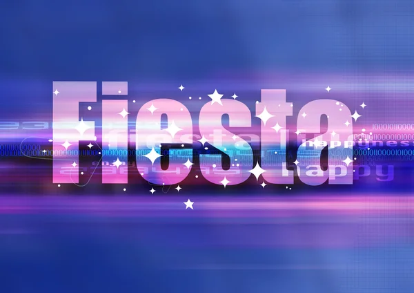 Fiesta blauw — Stockfoto